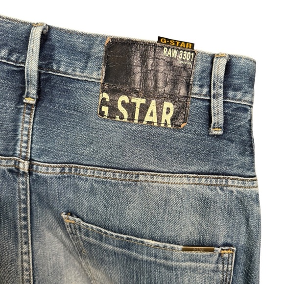 G-Star Size 33x34 Arc Loose Tapered Jeans Faded Medium Blue Wash - Picture 7 of 8